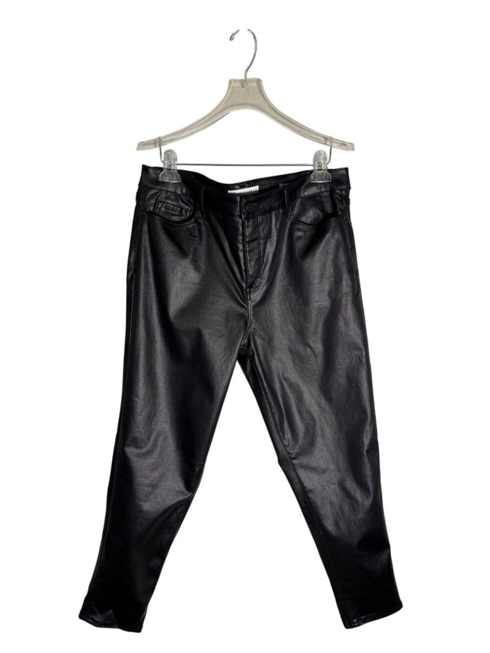 Social Standard By Sanctuary Black Faux Leather Ankle Skinny Pants Size 16